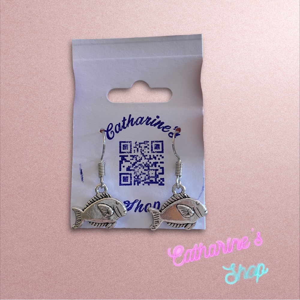 Fish Charm Earrings